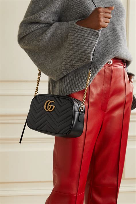 gucci black small gg marmont 2.0 camera bag|gucci gg marmont crossbody bag.